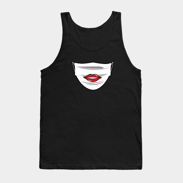 Mask Mouth Tank Top by Bungee150